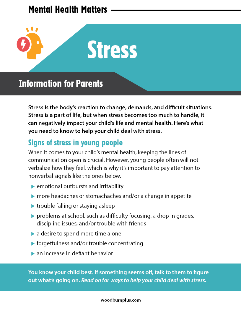 Stress - Information for Parents