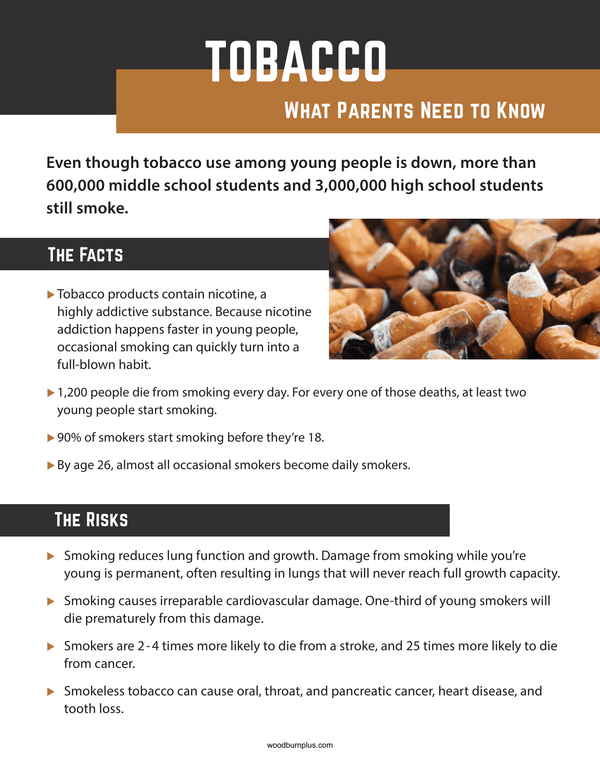 Tobacco - What Parents Need to Know – Woodburn Plus