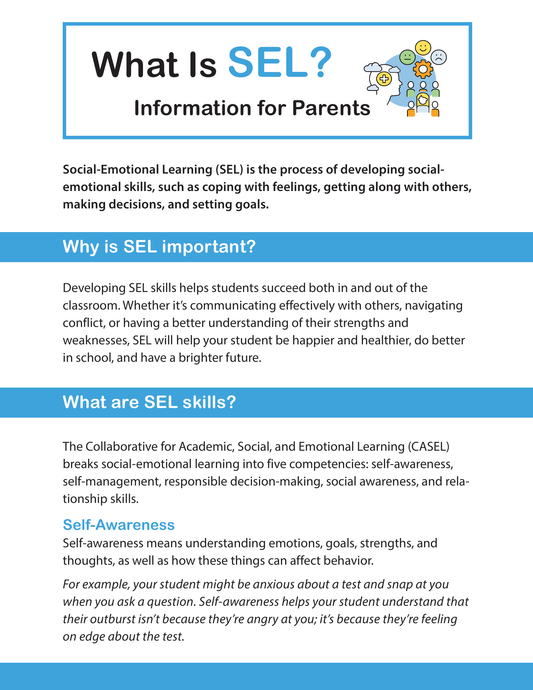 What Is SEL? - Information for Parents