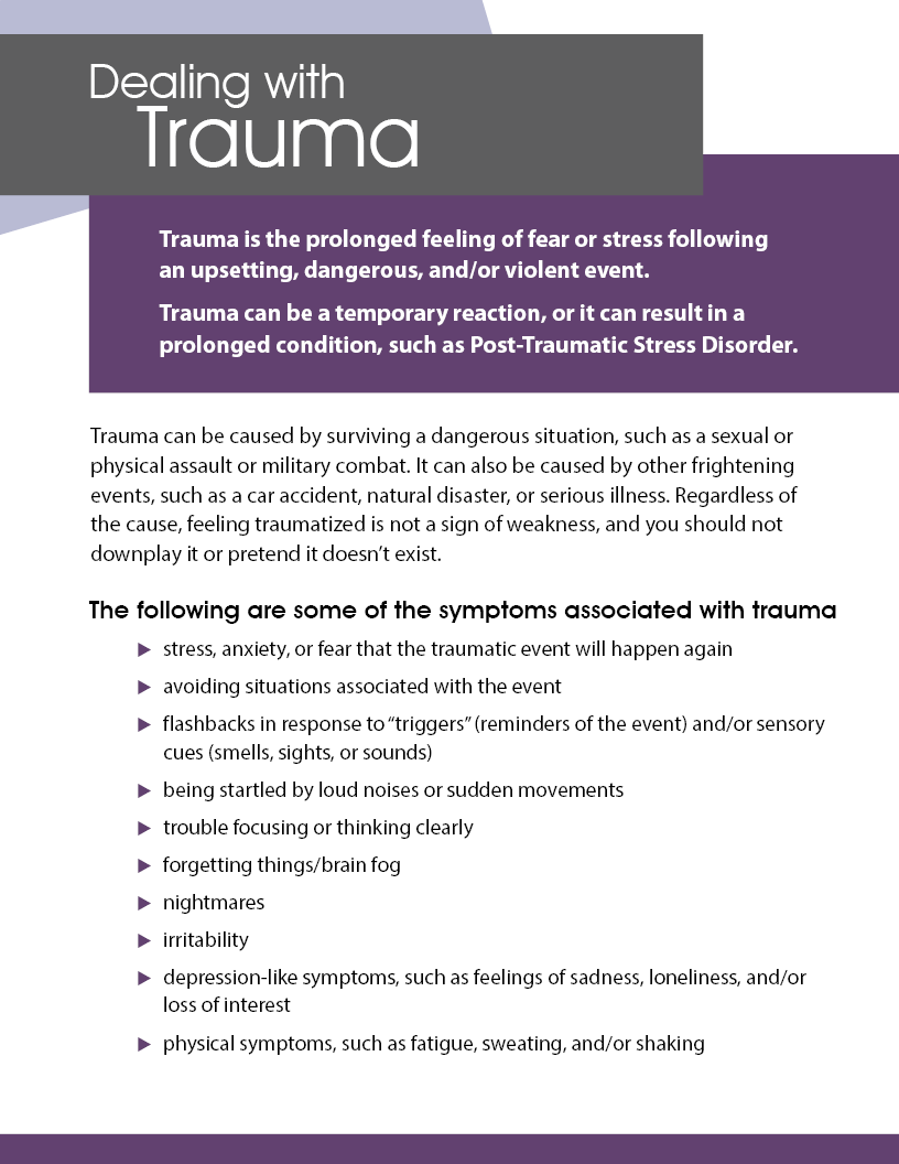 Dealing with Trauma