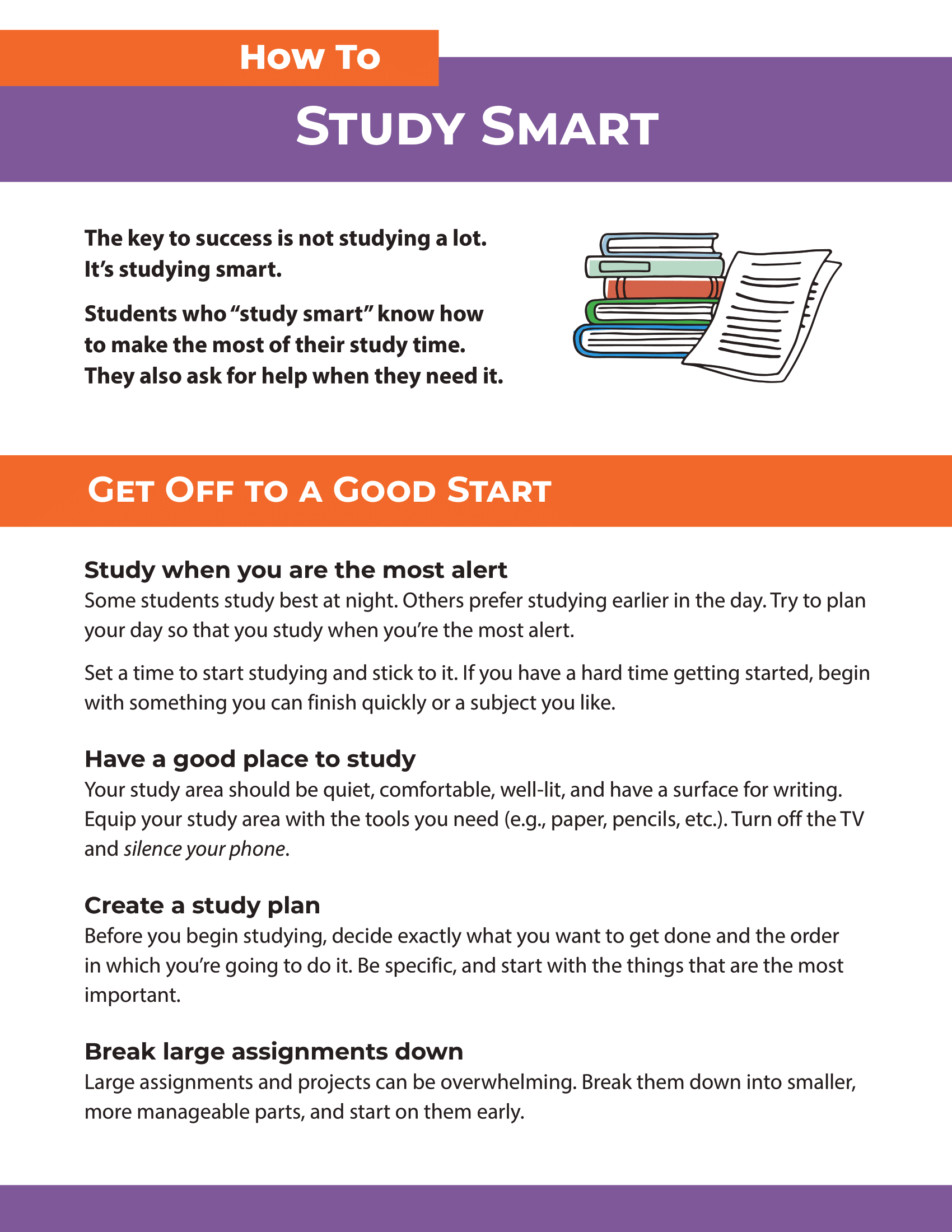 Study Smart Objects How to Study Smart – Woodburn Plus