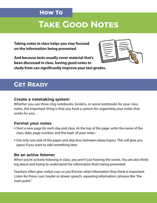 How to Take Good Notes