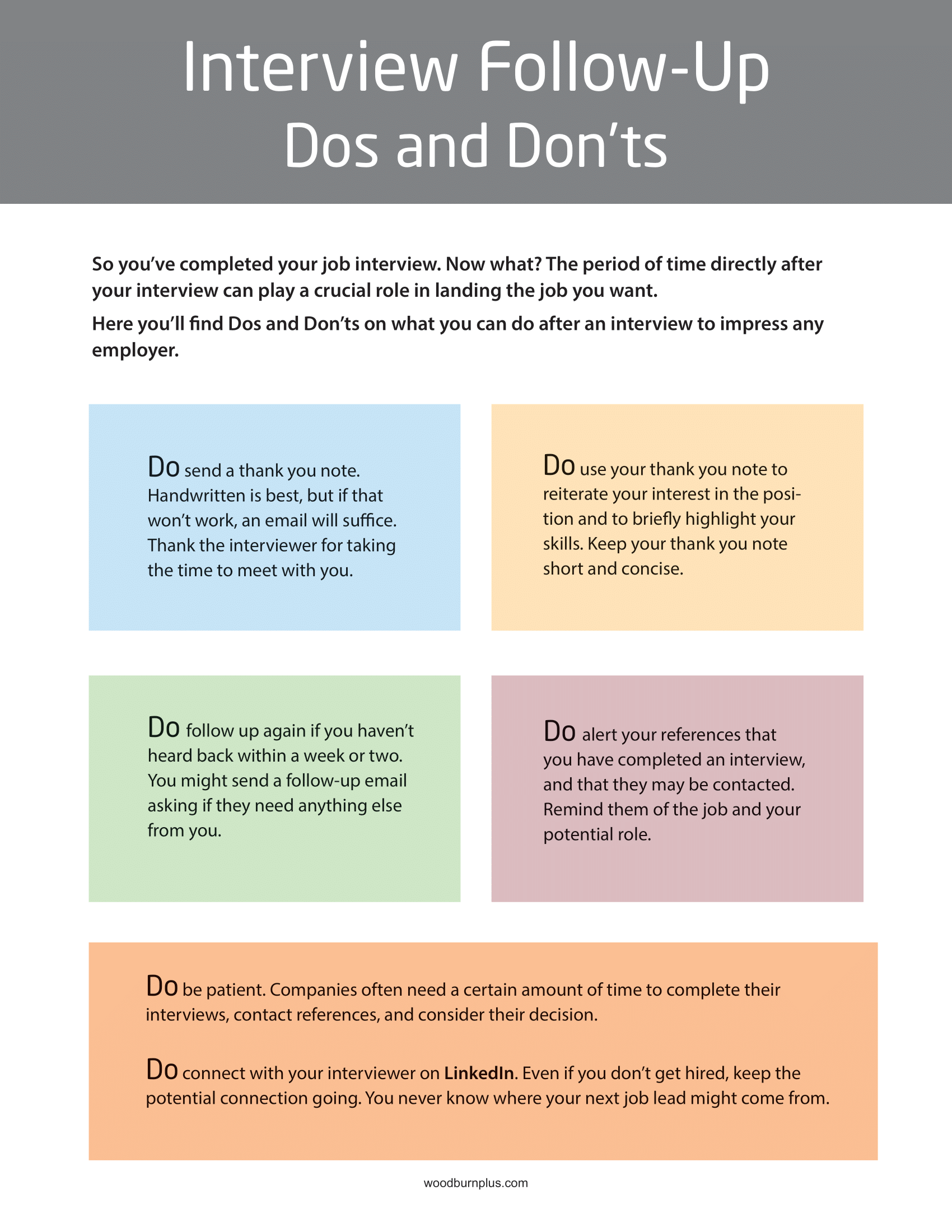 Interview Follow-Up Dos and Don'ts