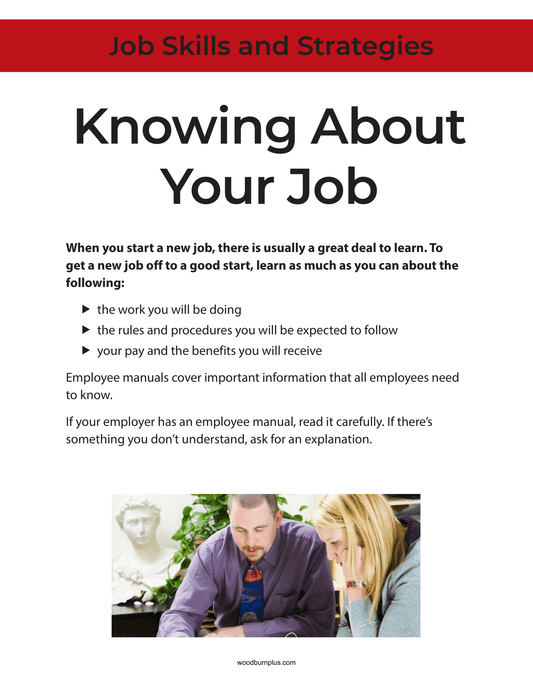 Knowing About Your Job