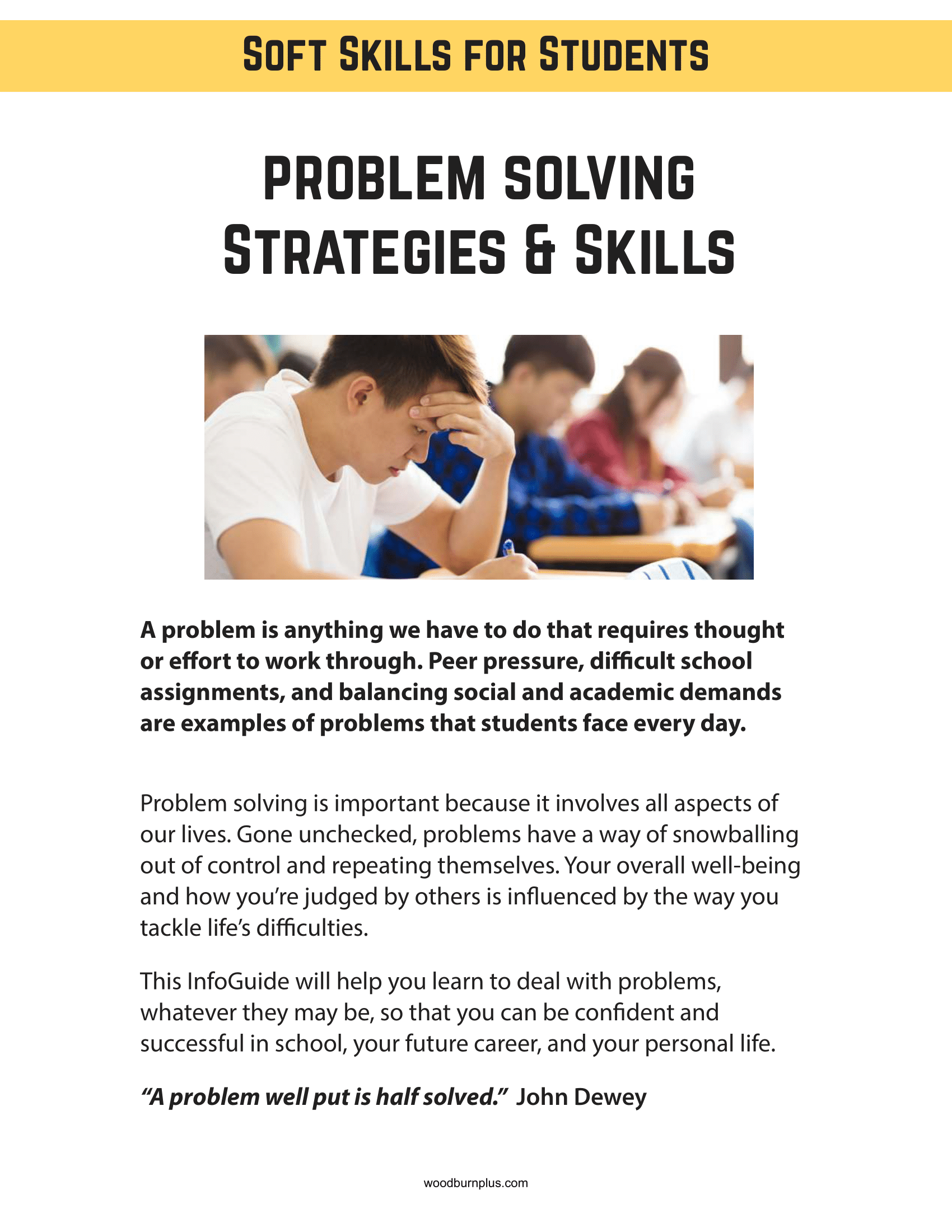 Problem Solving Strategies and Skills – Woodburn Plus