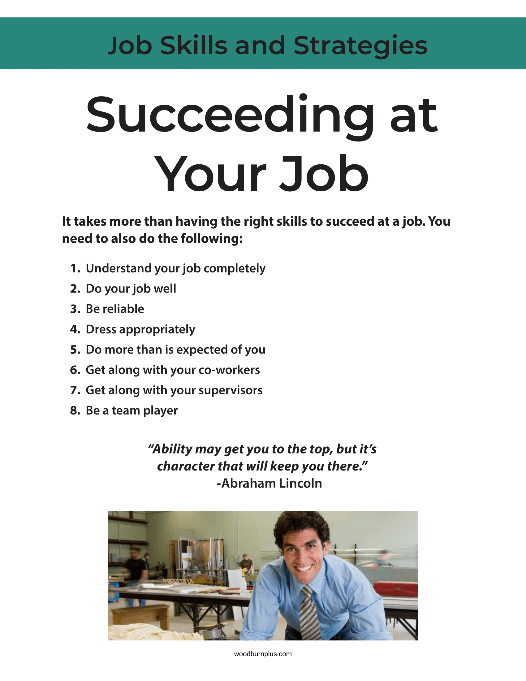 Succeeding at Your Job
