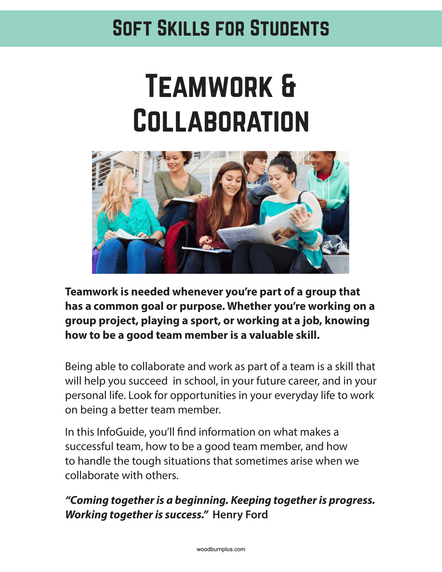 Teamwork and Collaboration